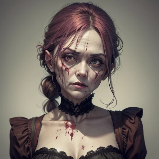 (Middle-aged female zombie)、Full Screen Size、(Noble Zombie)、Beautiful woman