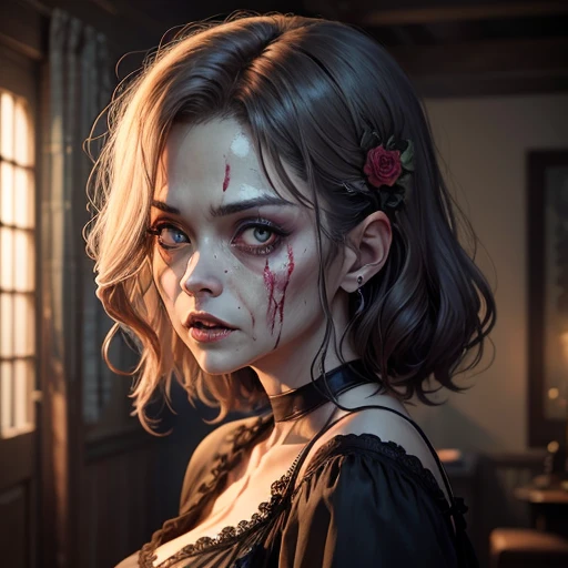 (Middle-aged female zombie)、Full Screen Size、(Gorgeous Zombie)、