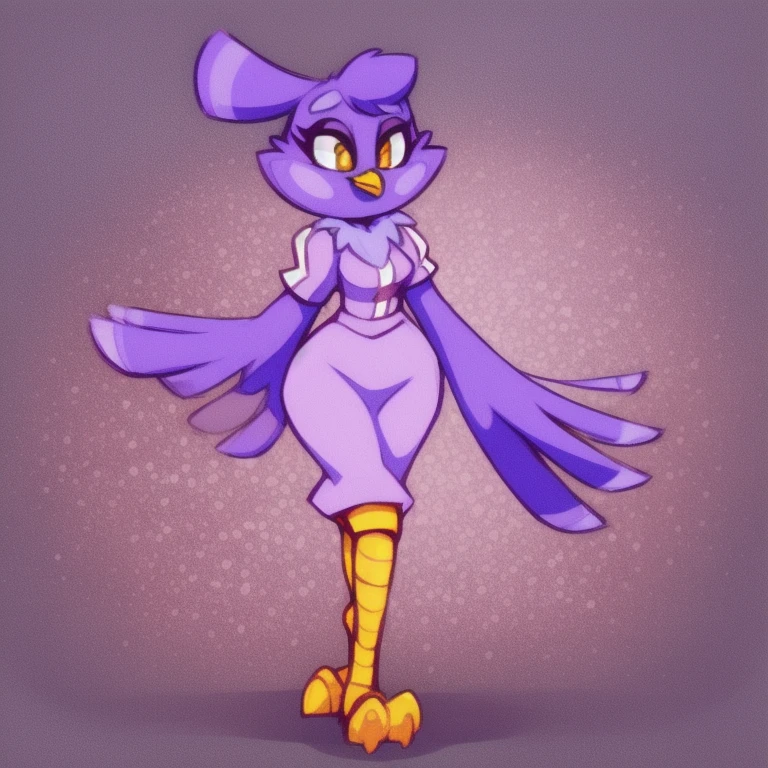 furry_female, solo, avian, melissa, art_by_loonanudes, art_by_doxy, toony, 