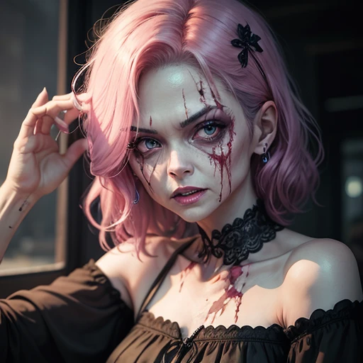 （Middle-aged female zombie)、Full Screen Size、(Gorgeous Zombie)、Noble Zombie