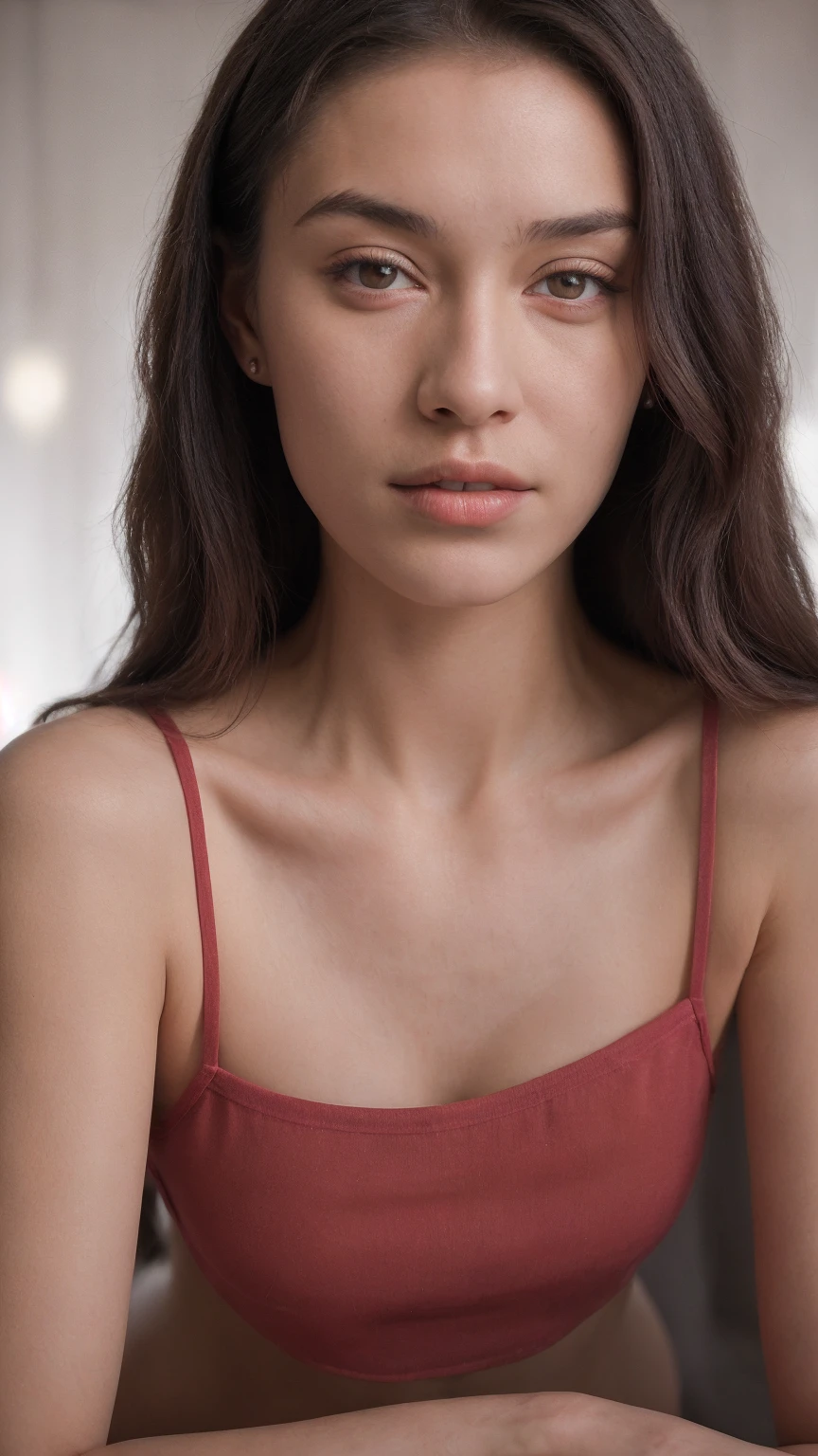 (close-up, editorial photograph of a 21 year old woman), (highly detailed face:1.4) (smile:0.7) (background inside dark, moody, private study:1.3) POV, by lee jeffries, nikon d850, film stock photograph ,4 kodak portra 400 ,camera f1.6 lens ,rich colors ,hyper realistic ,lifelike texture, dramatic lighting , cinestill 800,