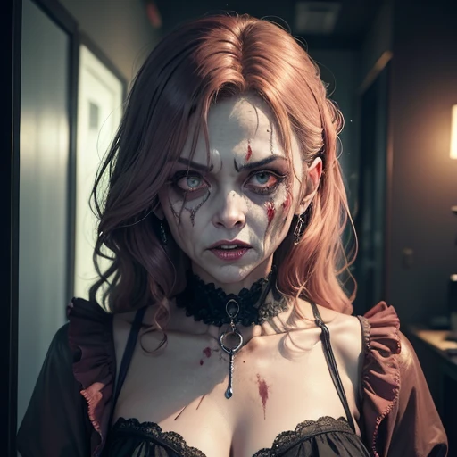 （Middle-aged female zombie)、Full Screen Size、(Gorgeous Zombie)、Noble Zombie