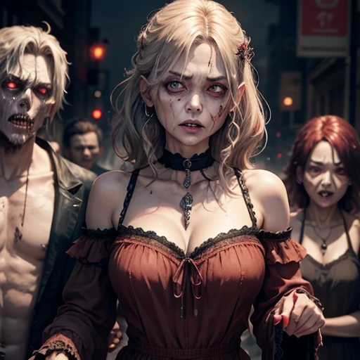 (Middle-aged female zombie)、Full Screen Size、(Gorgeous Zombie)、Noble Zombie