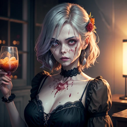 (Middle-aged female zombie)、Full Screen Size、(Gorgeous Zombie)、Noble Zombie