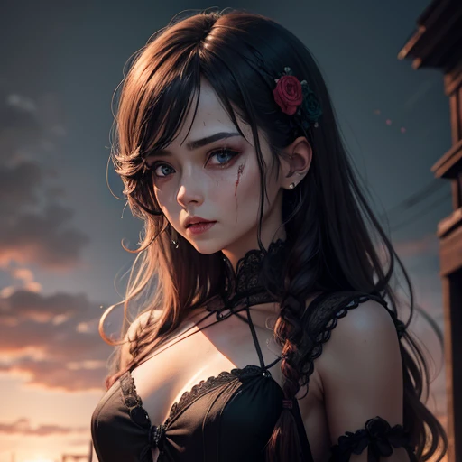 （Middle-aged female zombie)、Full Screen Size、(Gorgeous Zombie)、Noble Zombie