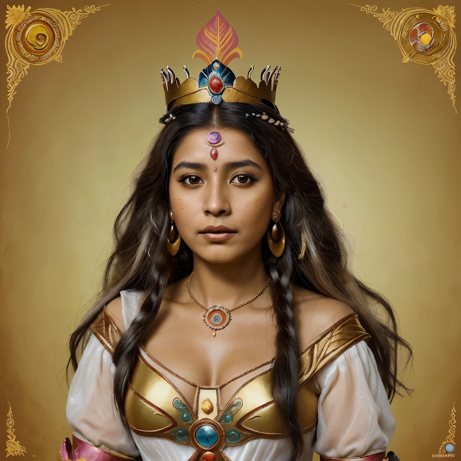 Princess Usminia is a character from Colombian mythology, known for its beauty and wisdom. According to the legends, She was an indigenous princess who ruled with justice and kindness in her kingdom. His story has been passed down through generations as an example of leadership and bravery in Colombian culture.. Dibujo animado