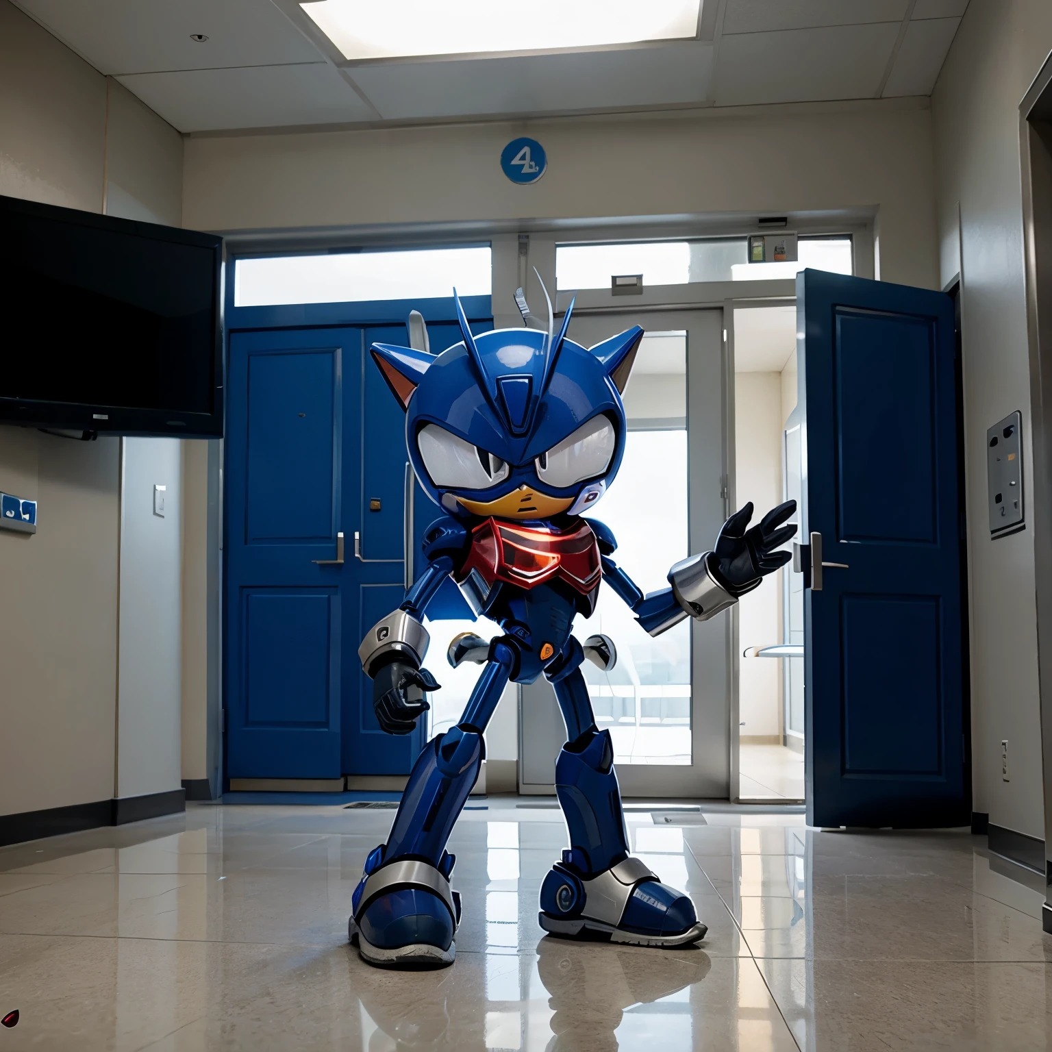 Metal Sonic en un hospital mental