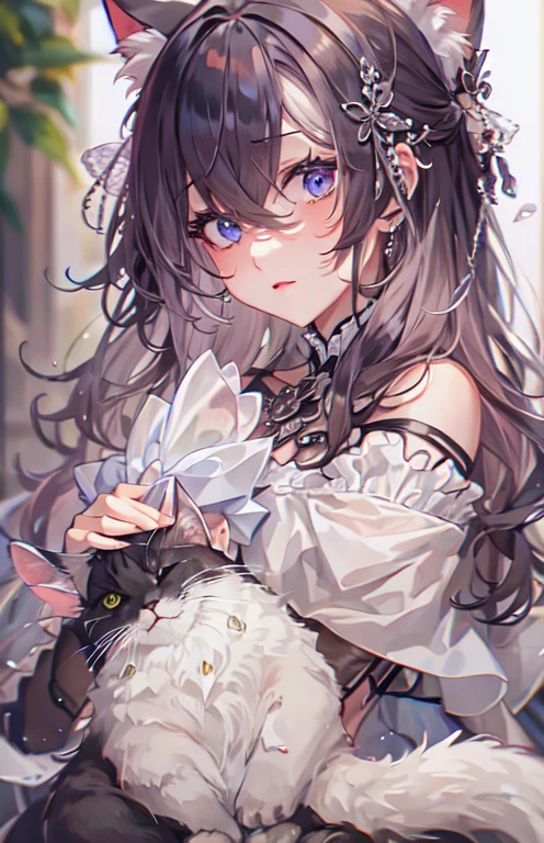 ((highest quality)), ((masterpiece)), (get used to it), perfect face , beautiful girl , Cat耳 , Cat ,