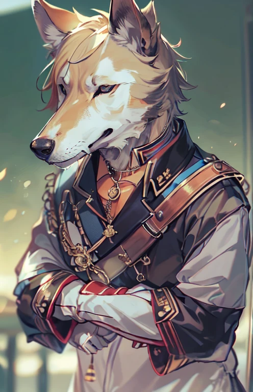 ((highest quality)), ((masterpiece)), (get used to it), 完璧なmaleの顔 , Handsome guy , male , dog耳 , dog ,