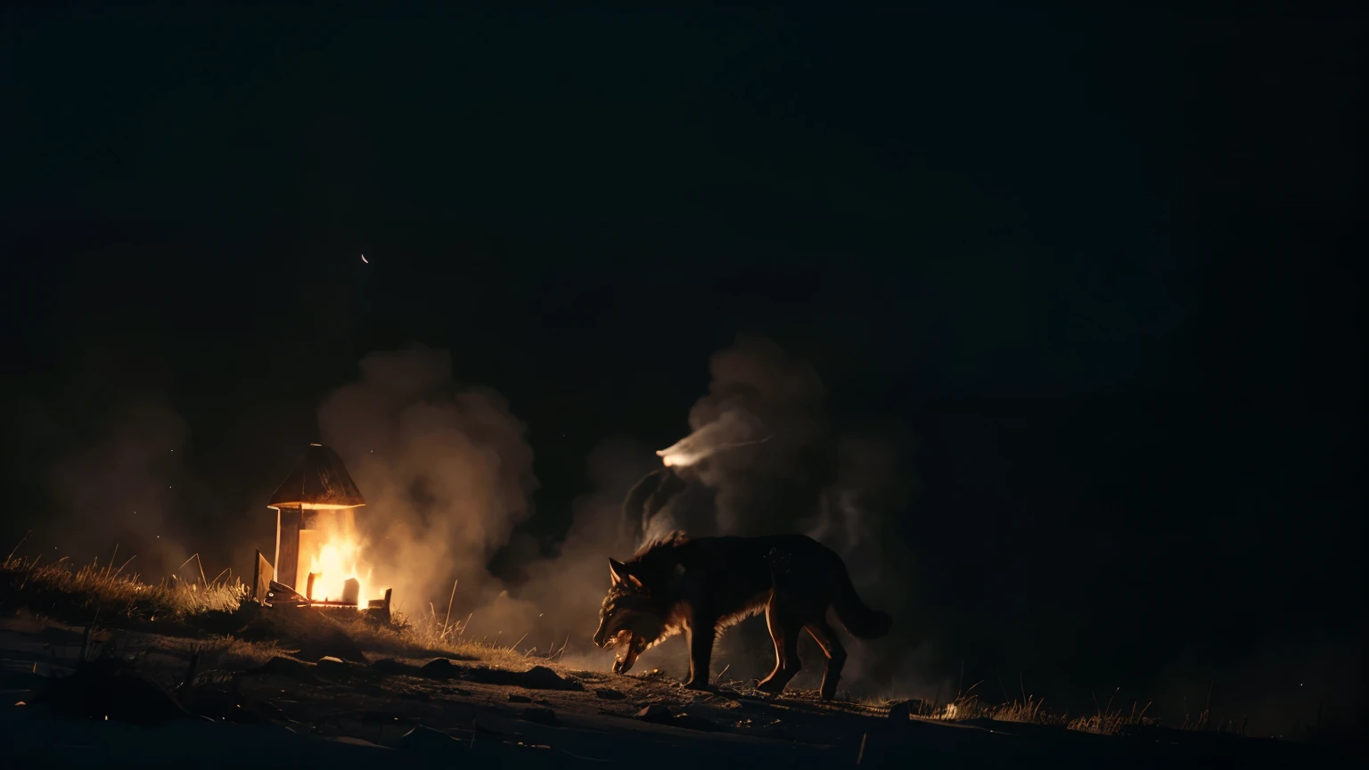 The primal howl of the werewolf, echoing through the night, signaling the impending danger .