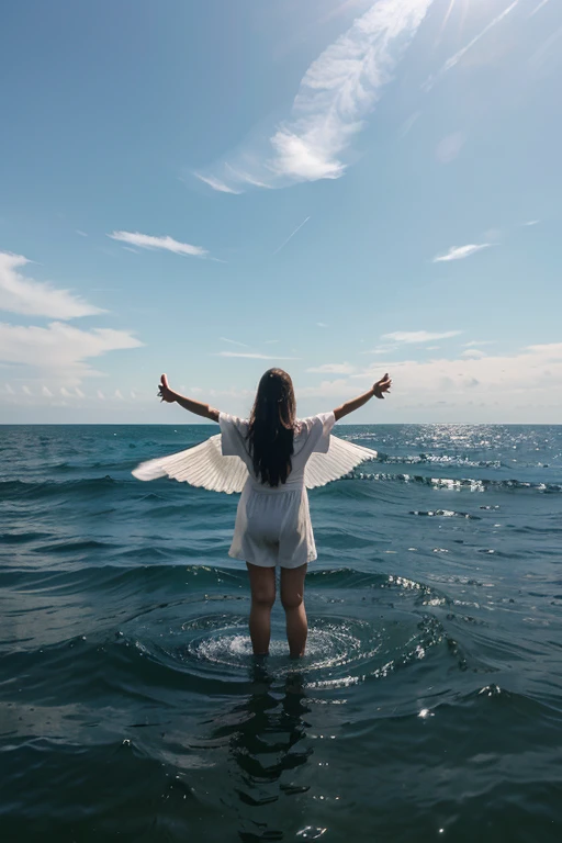 And the angel that I saw standing on the sea and on the earth, raised his right hand to heaven