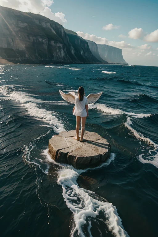 And the angel that I saw standing on the sea and on the earth, raised his right hand to heaven