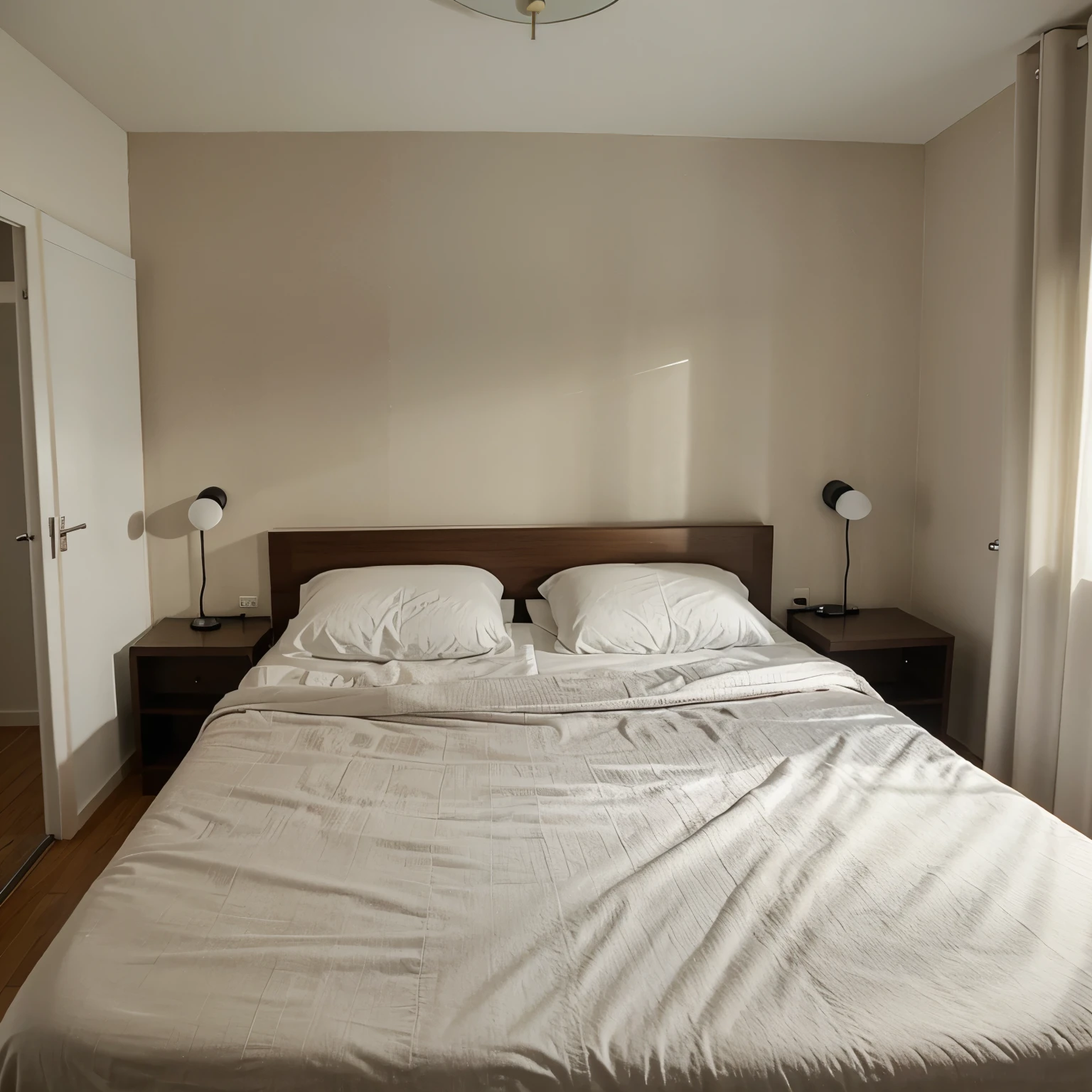 Quarto com corredor pintado