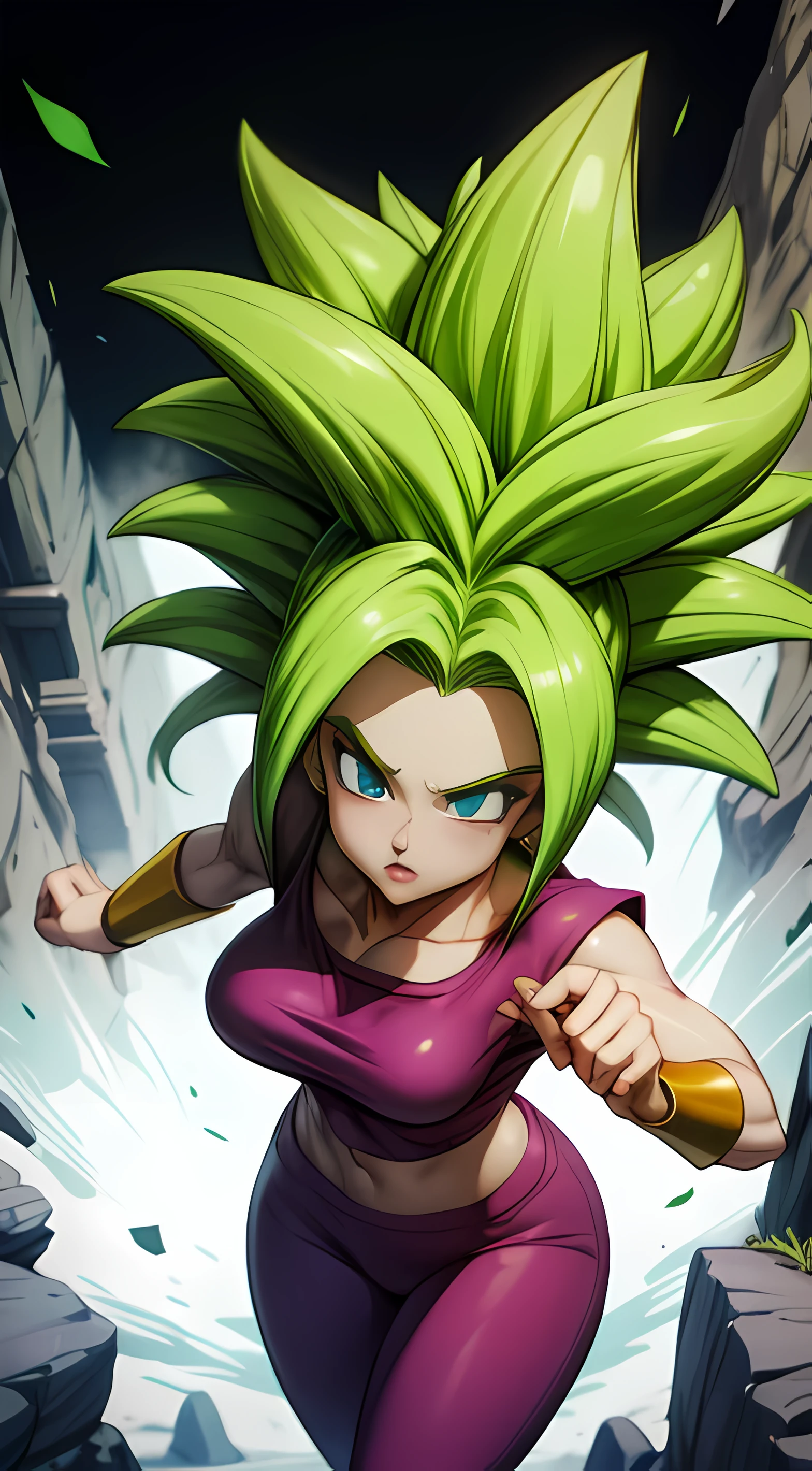 ((Black line work)), detailed line work, slendered abs, ((masterpiece)), ((proportion Aurea)), ((Dynamic)), ((natural)) ((best quality)), ((ultra-detalhado)), ((kefla dragon ball super)), {1mulher}, {neon green hair}, {super sayajin}, {style dragon ball super character}, olhos azuis, {{sexy}}, seios grandes , (roupa casual), {pubic_tatuagem, tatuagem brilhante}, {{anatomia perfeita}}, {{scenecy: jardim fantasy}}, {fundo com desfoque}, mudo, Bottom-up view, perfeito:1.2