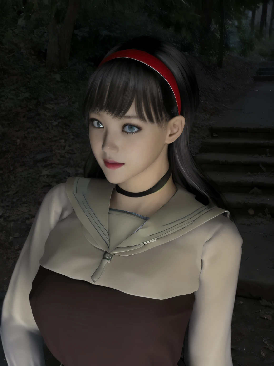 (Detailed CG、unity、8k wallpaper)、(very delicate and beautiful)、(masterpiece)、(highest quality:1.2)、(超A high resolution:1.3)、(beautiful realistic asian),beautiful lighting、perfect lightning、realistic shadow、fine skin、Super detailed、detailed face and eyes、realistic eyes、sharp pupils、Huge , inside the classroom、School、sunset、beautiful face、blurred background、(japanese woman)、shiny skin、side up、beautiful black hair、dull bangs、Japan High School Sailor Uniform、pleated mini skirt、gentle smile, ((table top, highest quality)), (shiny skin), cinematic lighting, Physically based rendering, award-winning, highly detailed skin, highly detailed face, Beautiful eyes in every detail, Carl Zeiss 85mm F/1.4, (Cowgirl:1.3), (cumin , on the chest and thighs), she'To a very cute 16 year old , (brown hair, straight long hair, open your eyes, round face), big cleavage, (sailor blouse, Pull up the pleated skirt yourself:1.3), watching from a distance, (spread your legs, thigh focus),art by、