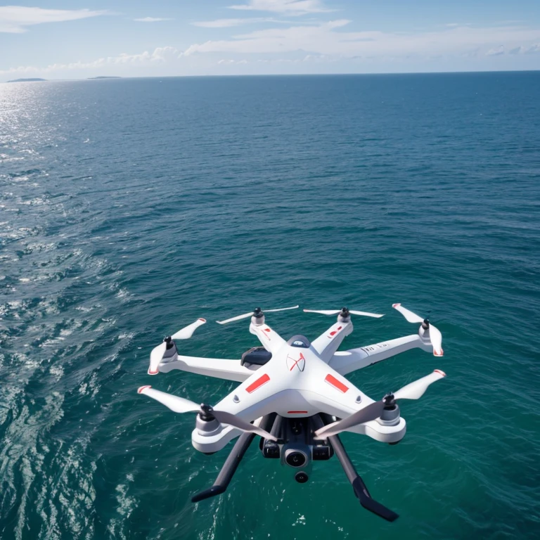 Sea and air rescue drone,