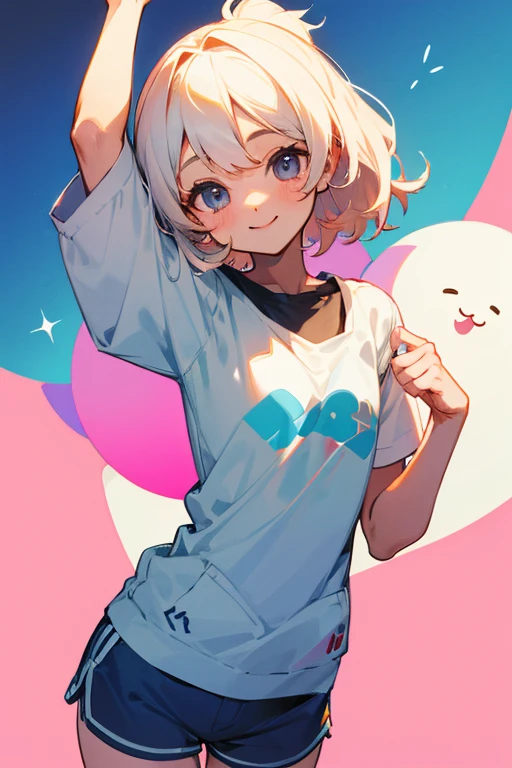 Exposed、cute、shorts、smile、3×3