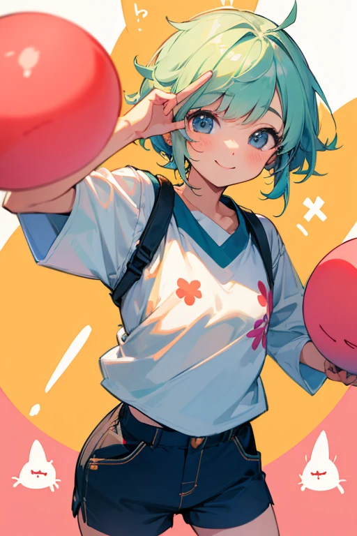 Exposed、cute、shorts、smile、3×3