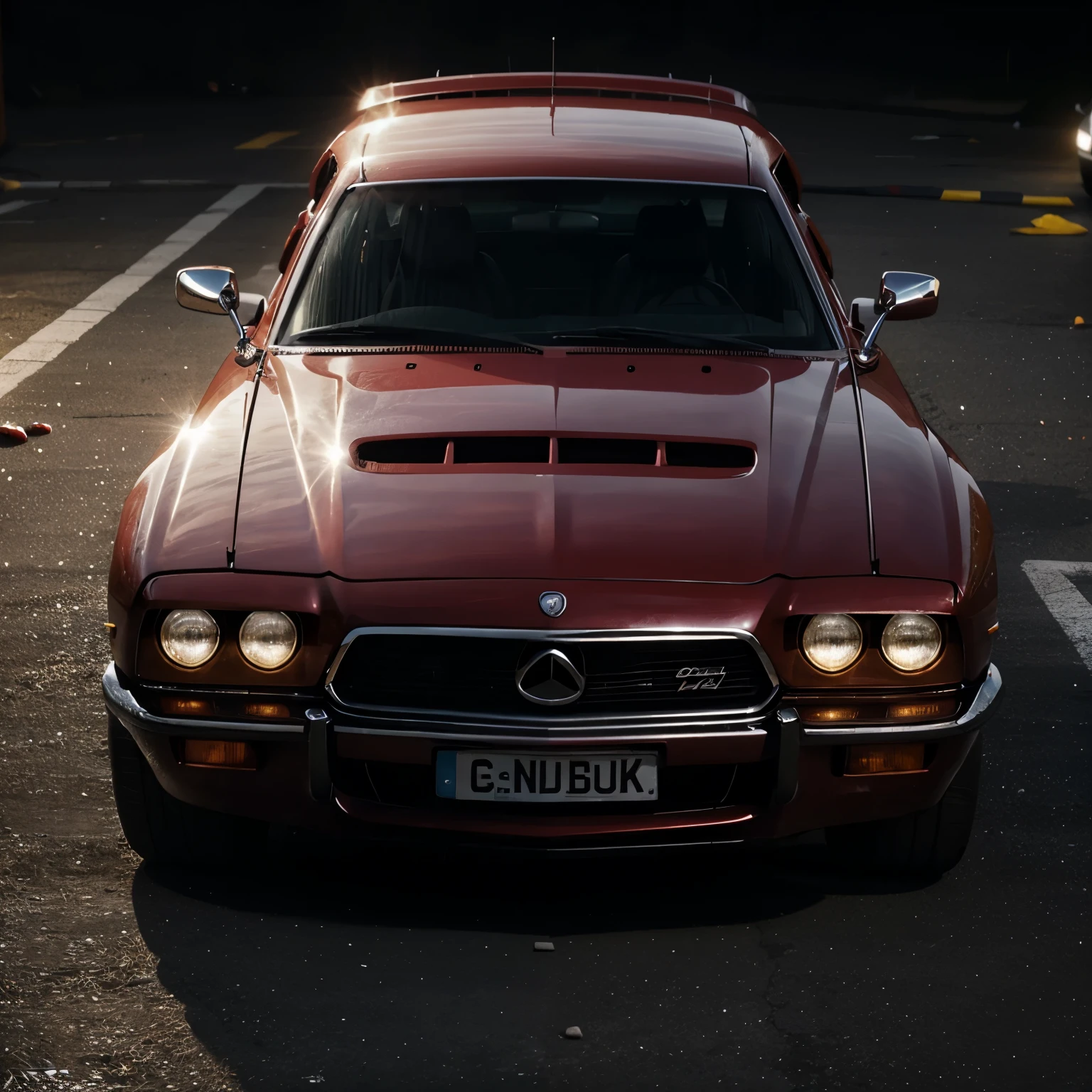 Gangstar backdrop car surrounded with full of highly powerful weapons and have a text as OG in the centre with  