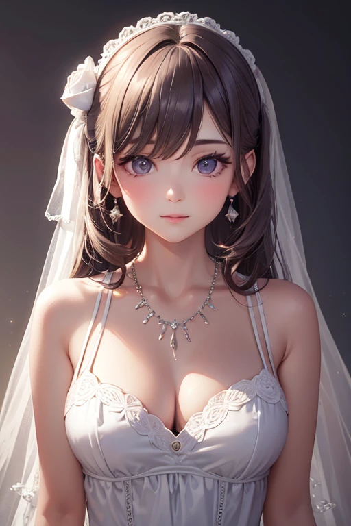 best quality, masterpiece, High resolution, 1 girl, porcelain dress, hair accessories, necklace, jewelry, pretty face, physically, Tyndall effect, actual, dark studio, edge lighting, two-tone lighting, (High detail skin: 1.2), 8K UHD, DSLR camera, Purple soft light, high quality, Volumetric light, frank, photo, High resolution, 4K, 8K, background blur,