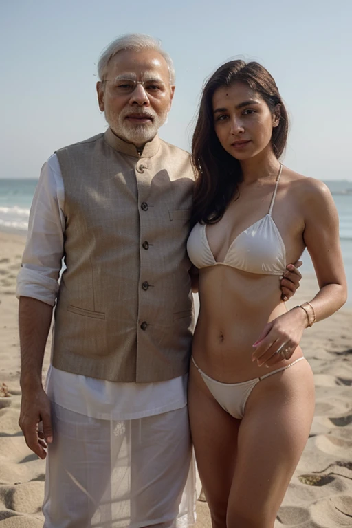 Indias president Narendra Modi and a hot girl who were fucking
in beach