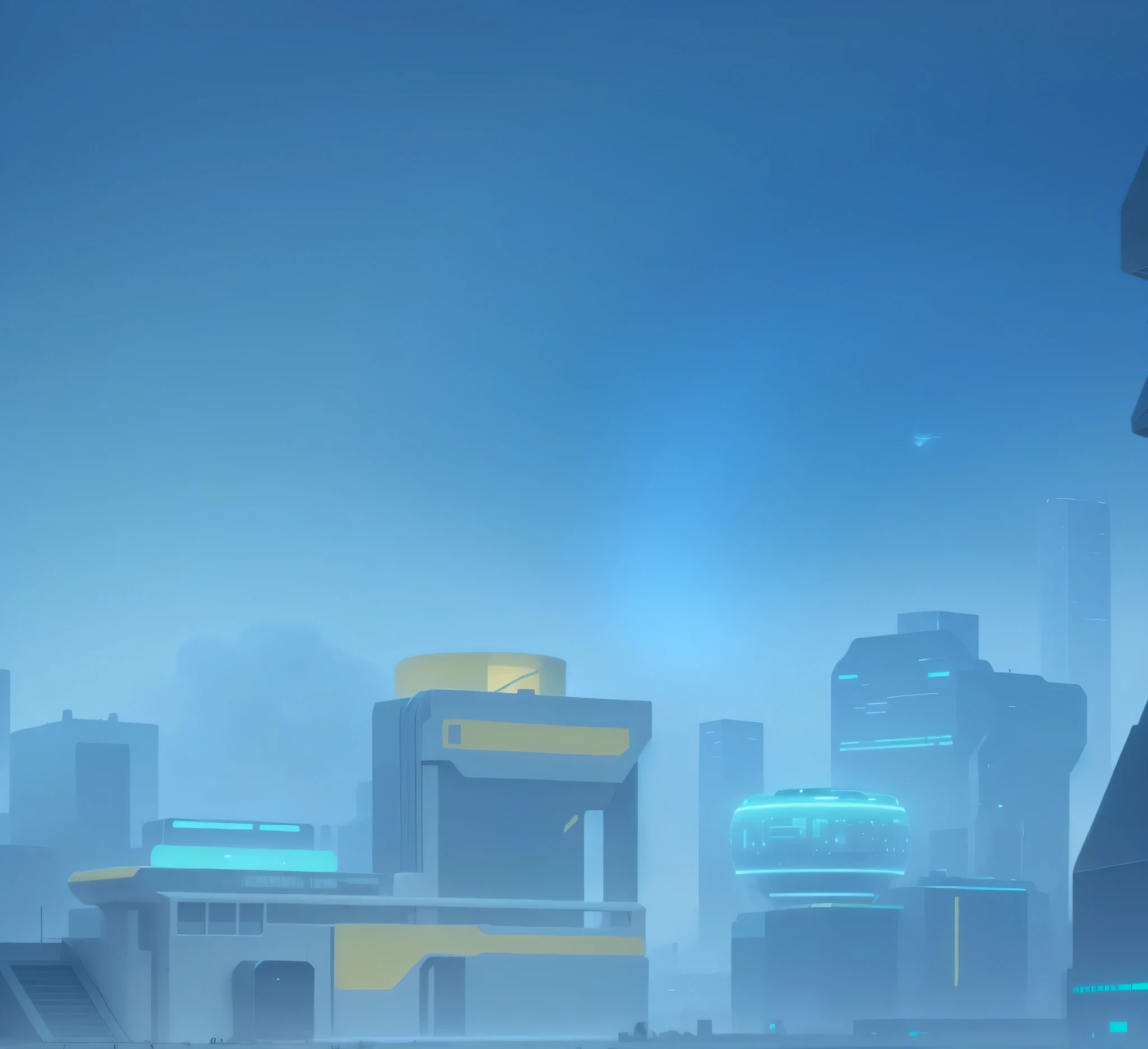 futuristic city, With circular energy matrix, Futuristic Cyberpunk 2077, --automatic