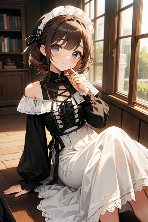 Lace-up off-the-shoulder、cute、3×3