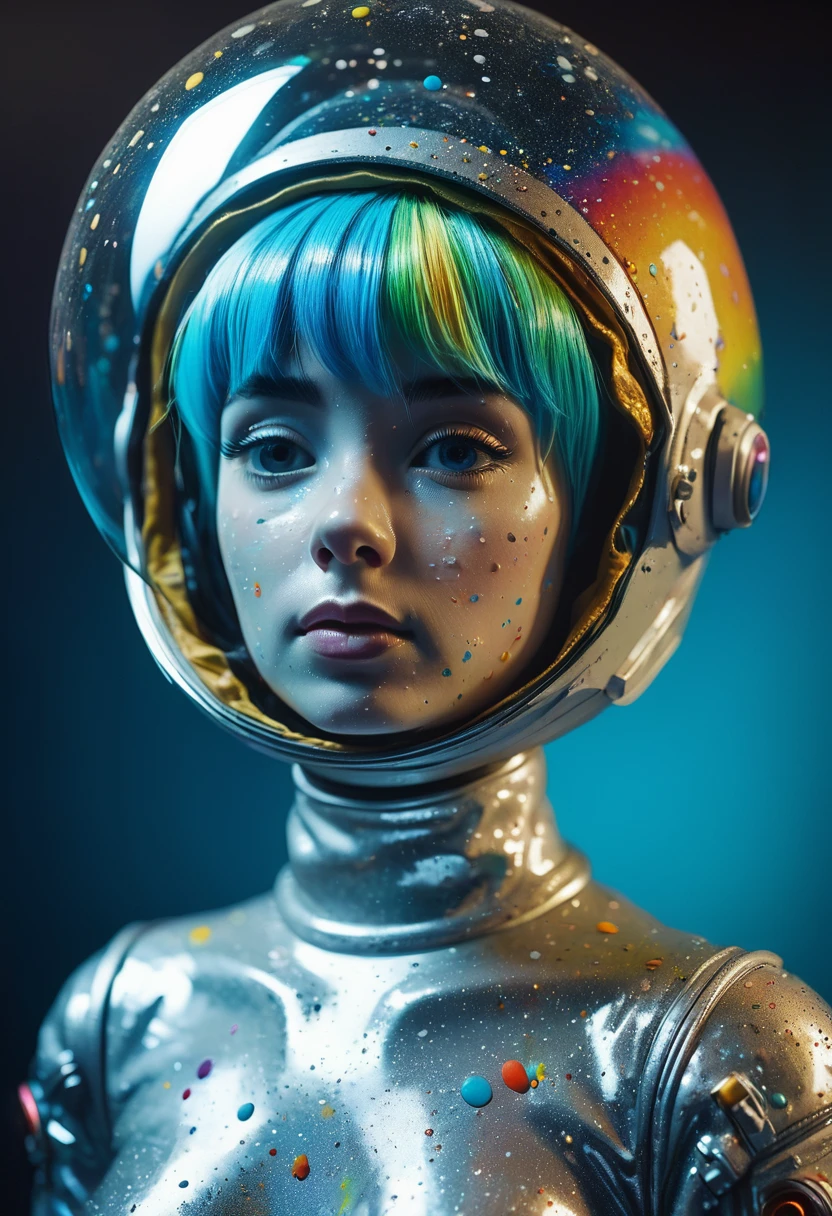 8K, ARTISTIC photogrAphy, best quAlity, mAsterpiece: 1.2), A (potrAit:1.2) Don Bluth Style ASTRONAUT nude Toon Doll, full body RAW candid cinema, cyan hair, 16mm, color graded portra 400 film, remarkable color, ultra realistic, sad admosphere, dark lighting, oppressive atmosphere, depressive colors, kodak portra 400, photograph,r, Natural Light, Pinhead lighgts, blur reflection, Brush Strokes, Smooth, abstract, Splatter, Oil On Canvas, rainbow colors, fractal isometrics details bioluminescens : a stunning realistic photograph of wet bone structure, 3d render, octane render, intricately detailed, titanium decorative headdress, cinematic, trending on artstation | Isometric | Centered