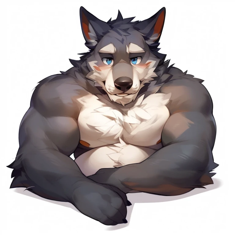 Solo, male, sitting in lake, bulge, by bigcozyorca, by goonie-san, by bebebebebe, by spikedmauler, above viewer, alaskan malamute, fluffy fur, bushy tail, buff, wearing boxers briefs, steam, panting, sexy expression, hard cock, boner, throbbing boner under underwear, cock, throbbing movement around cock, looking down at viewer, close up, cock detailed outline, on top of viewer, boner outline under underwear, callor, leather dog callor