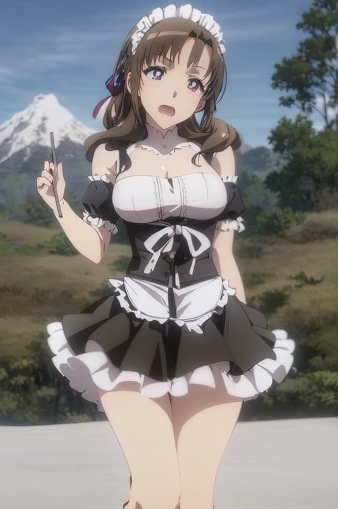 1Girl, Mamako Oosuki In the anime Okaasan Online, Very big breasts, Very detailed 