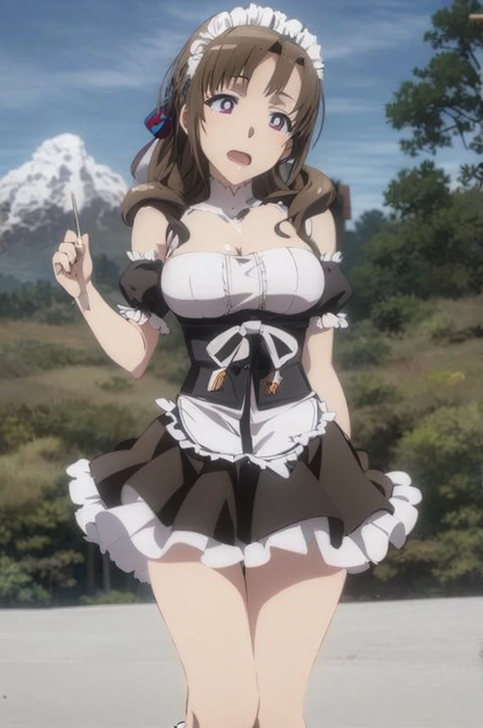 1Girl, Mamako Oosuki In the anime Okaasan Online, Very big breasts, Very detailed 