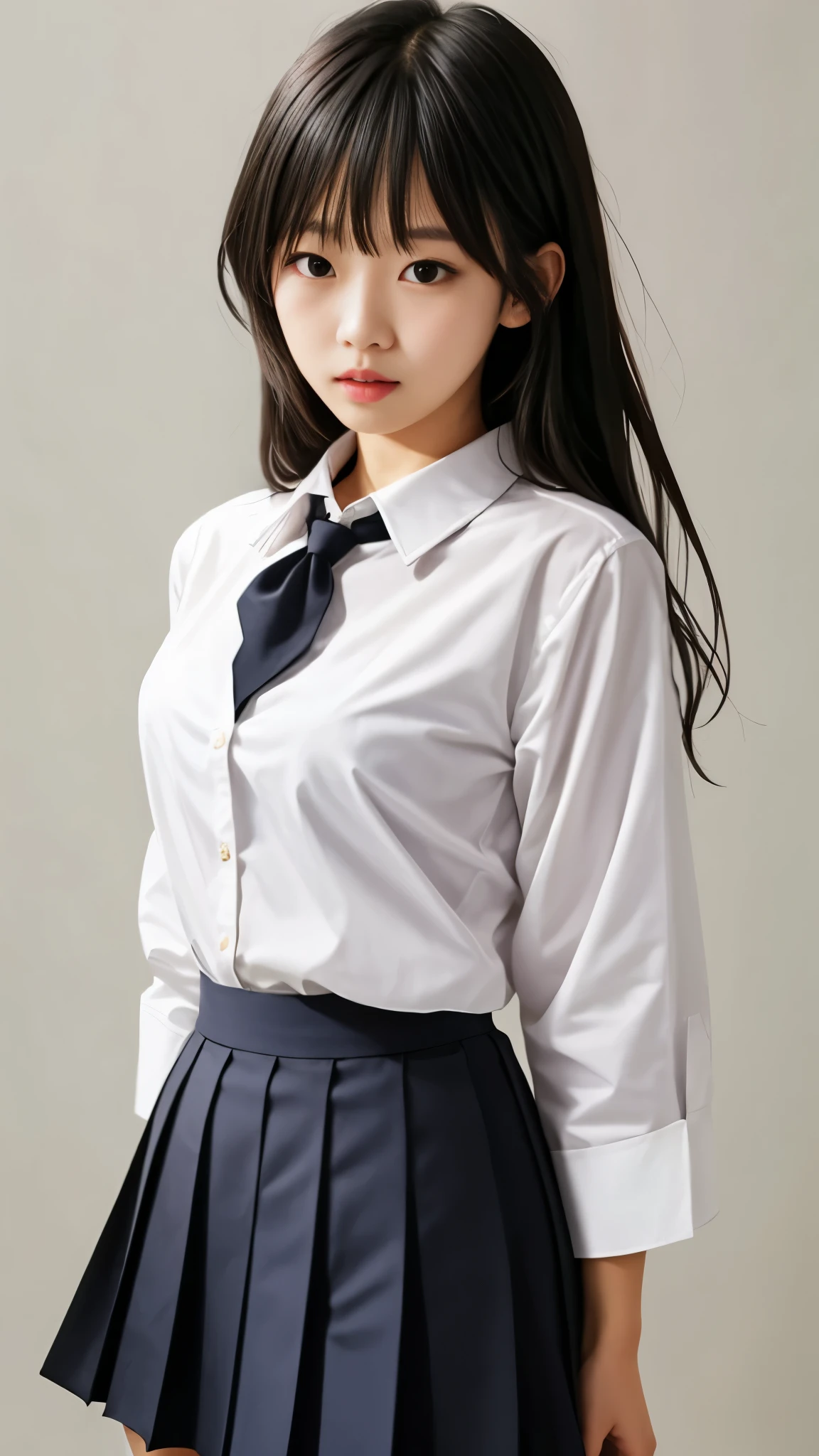 Himiko Toga, shirt, pleated skirt, small neckline