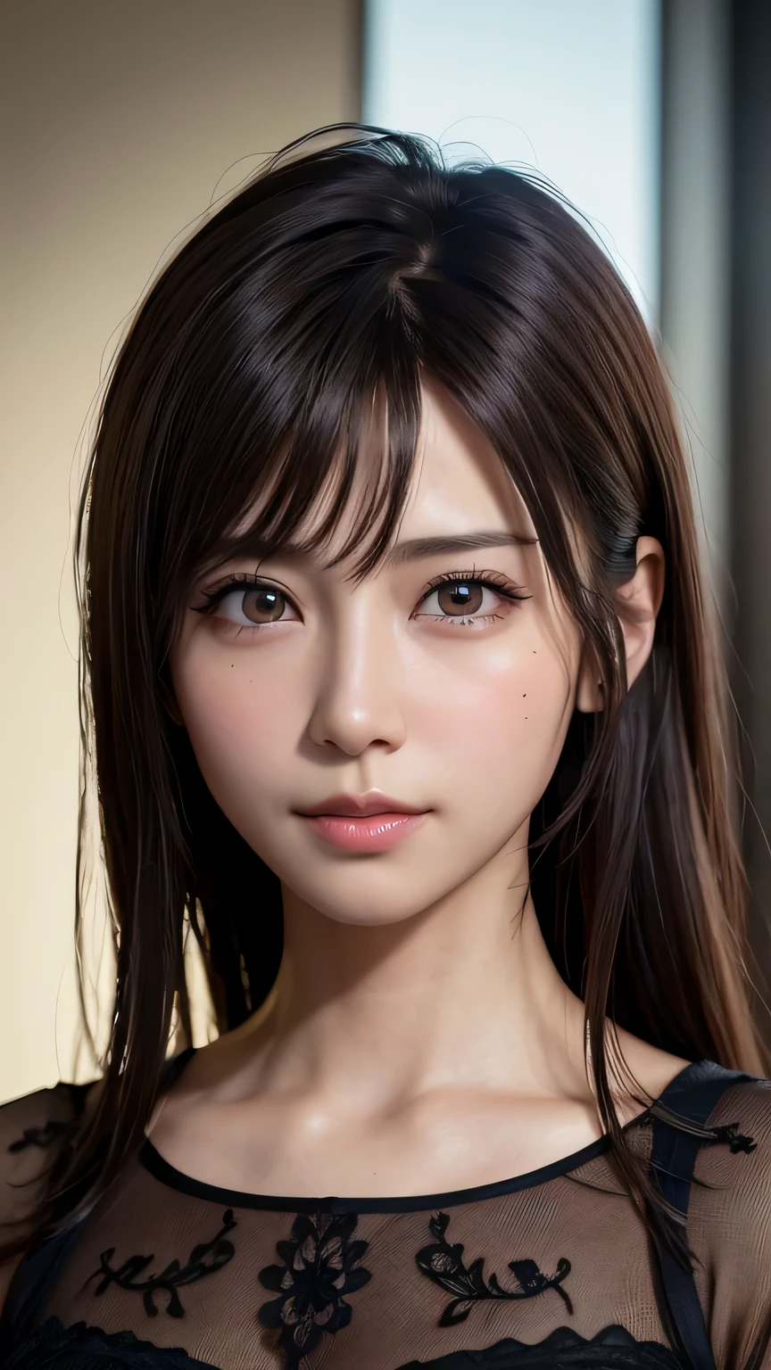 masterpiece, masterpiece, highest quality, highest quality, realistic, unity, 8k wallpaper, official art, very detailed CG unity 8k wallpaper, (realistic: 1.4), Super detailed, High resolution, Super detailed, wonderful, small details , movie lighting, (Brown|black hair:1.4), medium hair, (reality skin:1.2), (light Brown skin:1.2), beautiful details, The eyes and face are very detailed., Beautiful eyes details, huge file size, very detailed and beautiful, black eyes, model shot style,
