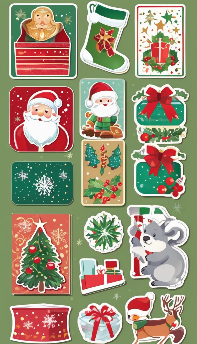 christmas stickers