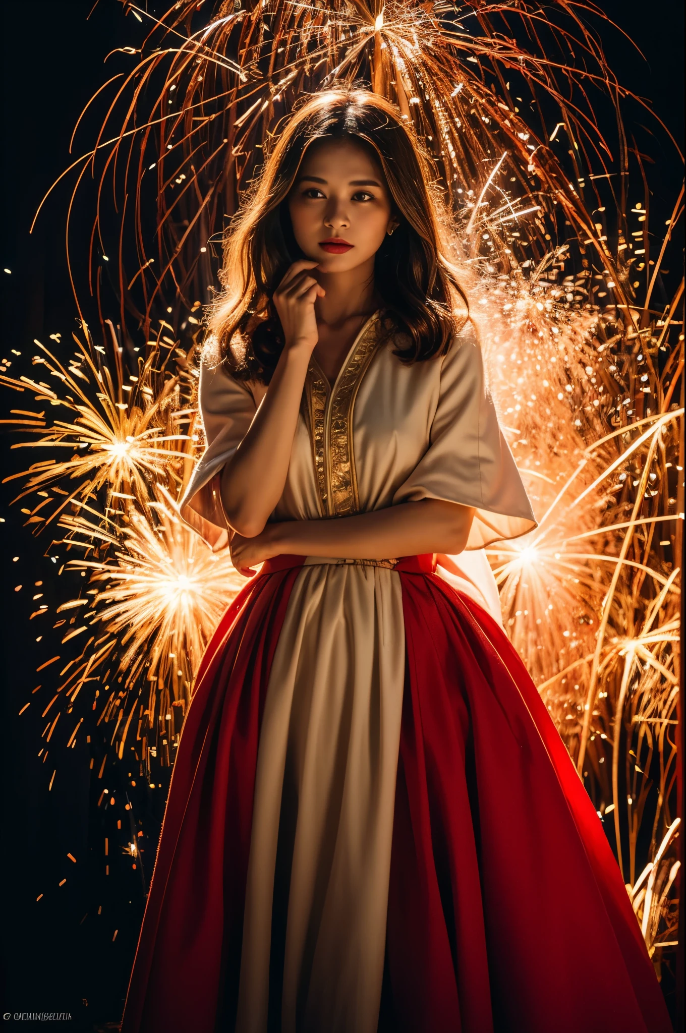 RAW photo, full sharp, (Full HD epic wallpaper) 8K UHD, Digital SLR, Soft lighting, High quality, filmgrain, Fujifilm XT3, hiqcgbody, (1 person, Kizi:1.2),Focus above the thighs, Broken glass effect, Vivid yellow flame, Ethereal sparks, vulnerable, Red eyes, Long gray hair,Wind,Fluttering head, buzz cut, Style - Gravity magic, Portrait, Looking down, Solo, , Detailed background, Detailed face, Pale complexion,(( ta costume)), redcloak, Cape, Hood, malicious expression, The scarlet symbol rotates in the air,(Floating fire particles, particle fx), Skylight color scheme, Huge red flame, the are In the background, Surrounded by a crimson mist, Sunset, symetrical composition, Epic atmosphere,