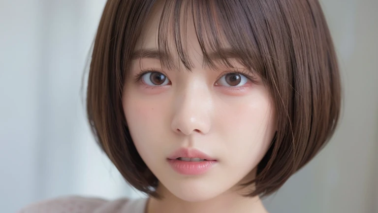 (bob cut hair:1.2),(wearing a blouse:1.2),1 girl,Japanese,21 years old,(small ???????:1.3),(highest quality,masterpiece:1.3,超A high resolution,),(Super detailed,caustics),(Photoreal:1.4,RAW shooting,)ultra-realistic capture,very detailed,High resolution 16K human skin close-up。 natural skin texture、,The pores are、、、、、、、、、Must be detailed enough to be easily identified。 Skin should look even-toned and healthy。 Use natural light and color, sad expression, look at the camera, perfect dynamic composition, outdoor