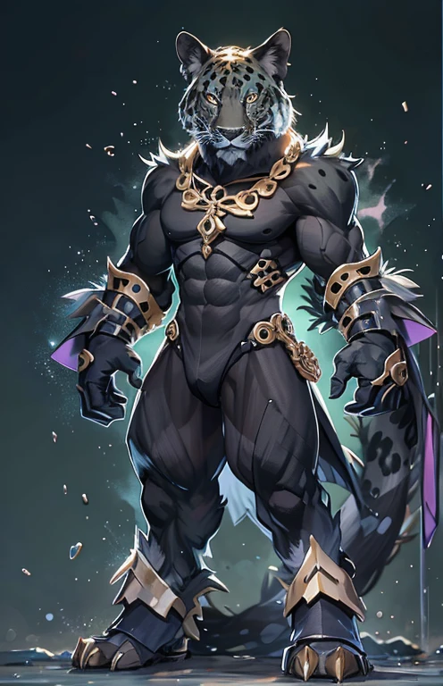 ((highest quality)), ((masterpiece)), (get used to it), 完璧なmaleの顔 , ハンサムなmale , male , black leopardの耳 , black leopard ,