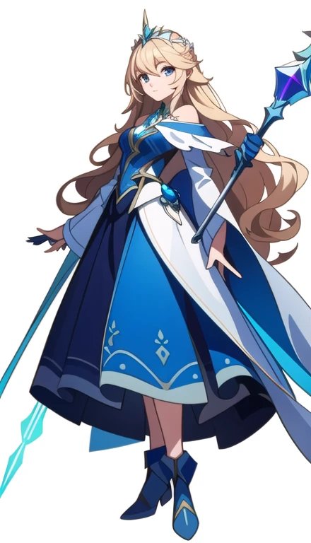 (((Best Quality))) , ((full body)), female, reference sheet, solo, (white background), high fantasy outfits,