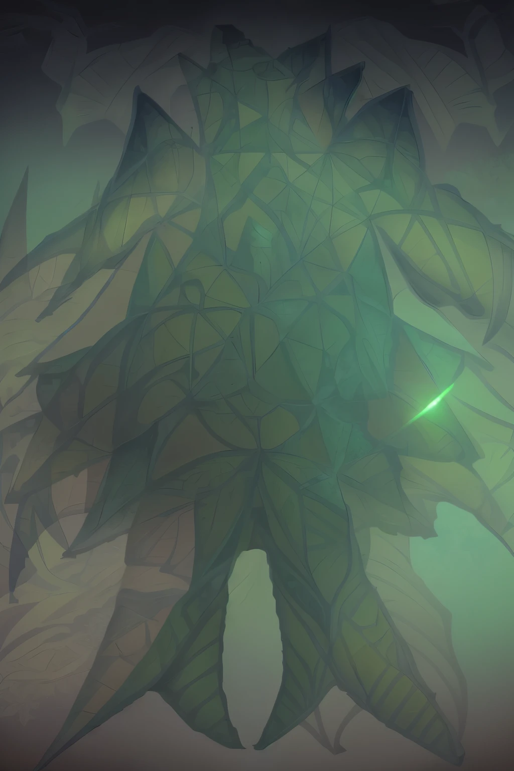 There is a picture of a pine tree with stars on it., weed cutie mark, cell shading art, symmetry!! concept art, Complicate the whole leaf of fantasy, Fractals of simple trees, Fractal Entities, cell shading!!!, without shading, alien flower, Exotic plants from alpha centauri, Sacred Fractal Structures, A humanoid thistle monster, Complex shading, Exotic plants