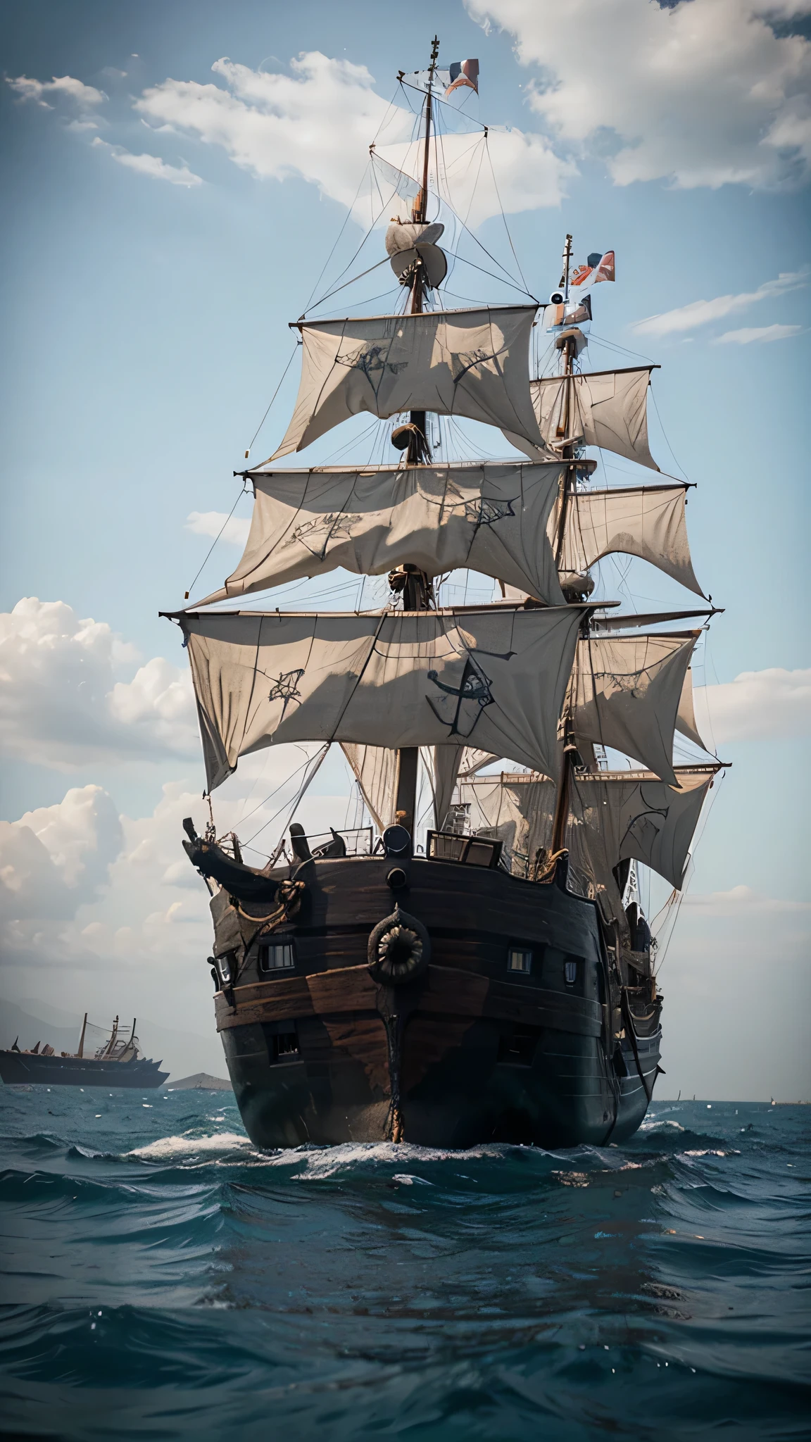 Ghost pirate ship, best quality