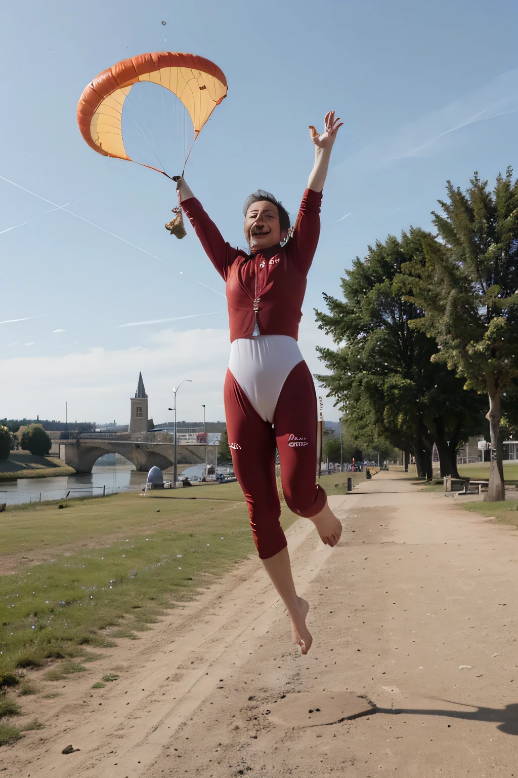 Parachute jump gift card in Saumur for François' 40th birthday