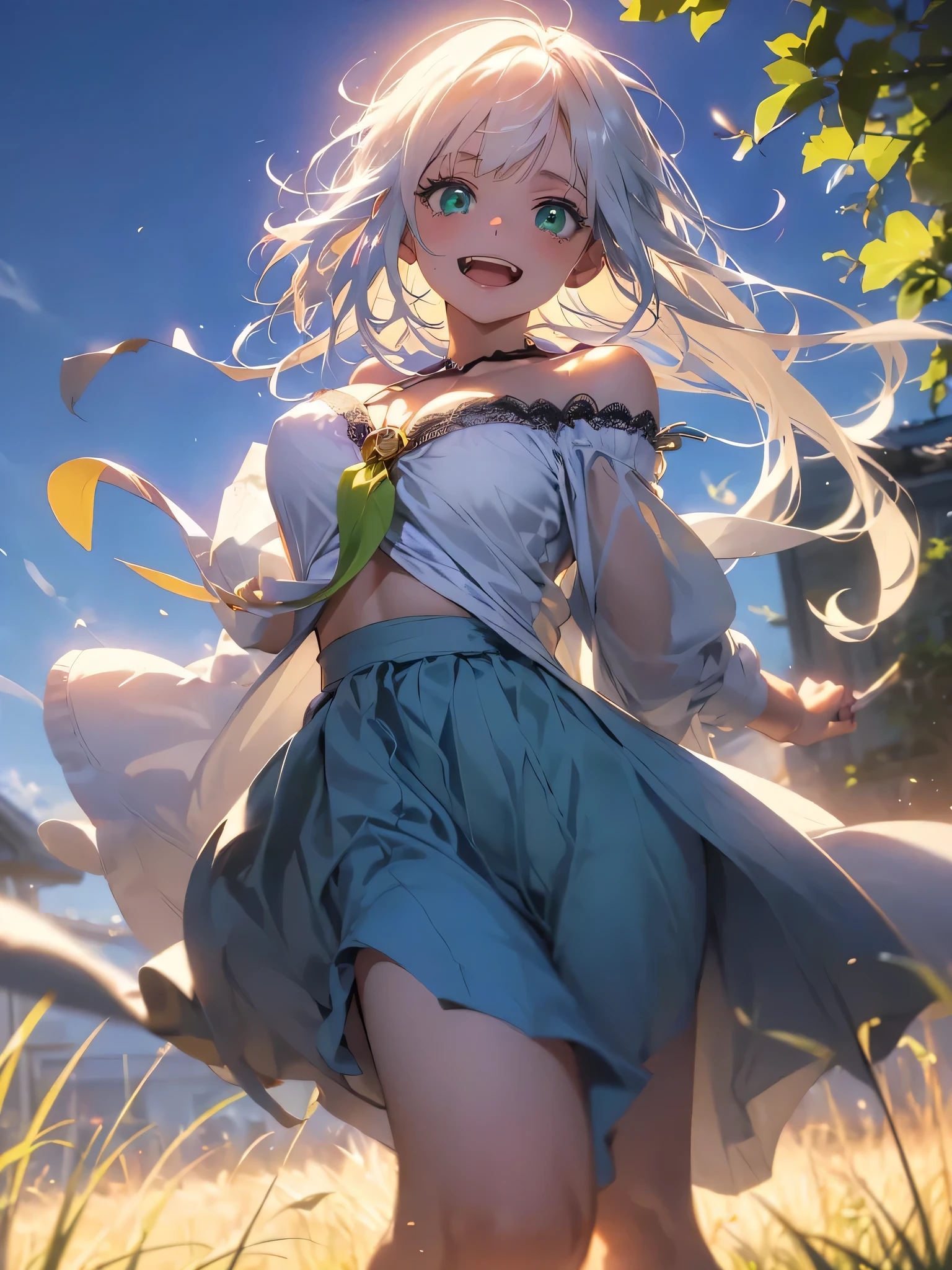 (shiny skin,melancholy look、Super detailed),((1 girl)),(perfect face, detailed face, fine eyes,perfect hands,perfect fingers), (big breasts:1.2,evil smile:1.4),(mature woman:1.4),cowboy shot,embarrassing incident、thick,throw, (from below:1.4),short hair, Straight HARE,((黒のone piece))、one piece、((8k wallpaper)),bare chest,cleavage, window,chest comes out,transparent clothes、Yellow pubic hair in the eye、(((purple background:1.5)))、Put your arms behind your back、EMPosing for a bust size、(A gust of wind blowing from beneath your feet:1.2)、((Make sure nothing is visible except the person))、((Black long lace)),index, (green eyes:1.5), ((White hair)), long hair, habit,sit、thin legs,open towel、pantuscular pussy、squat、ginkgo leaf、Yellow tree、Yellow across the board、illuminate、Slender、perfect hands