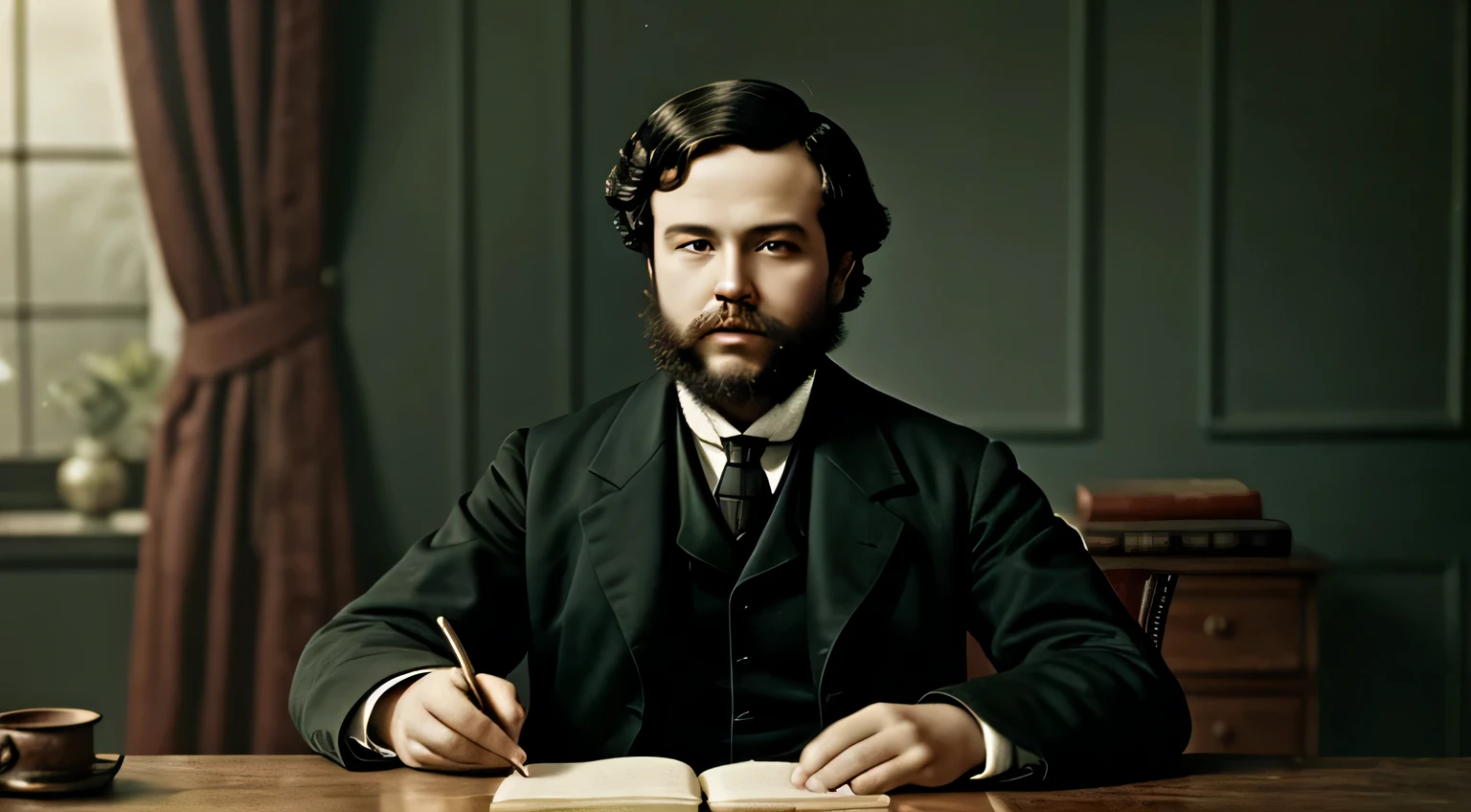 young、Karl Marx at age 16,no beard,Color HD pictures