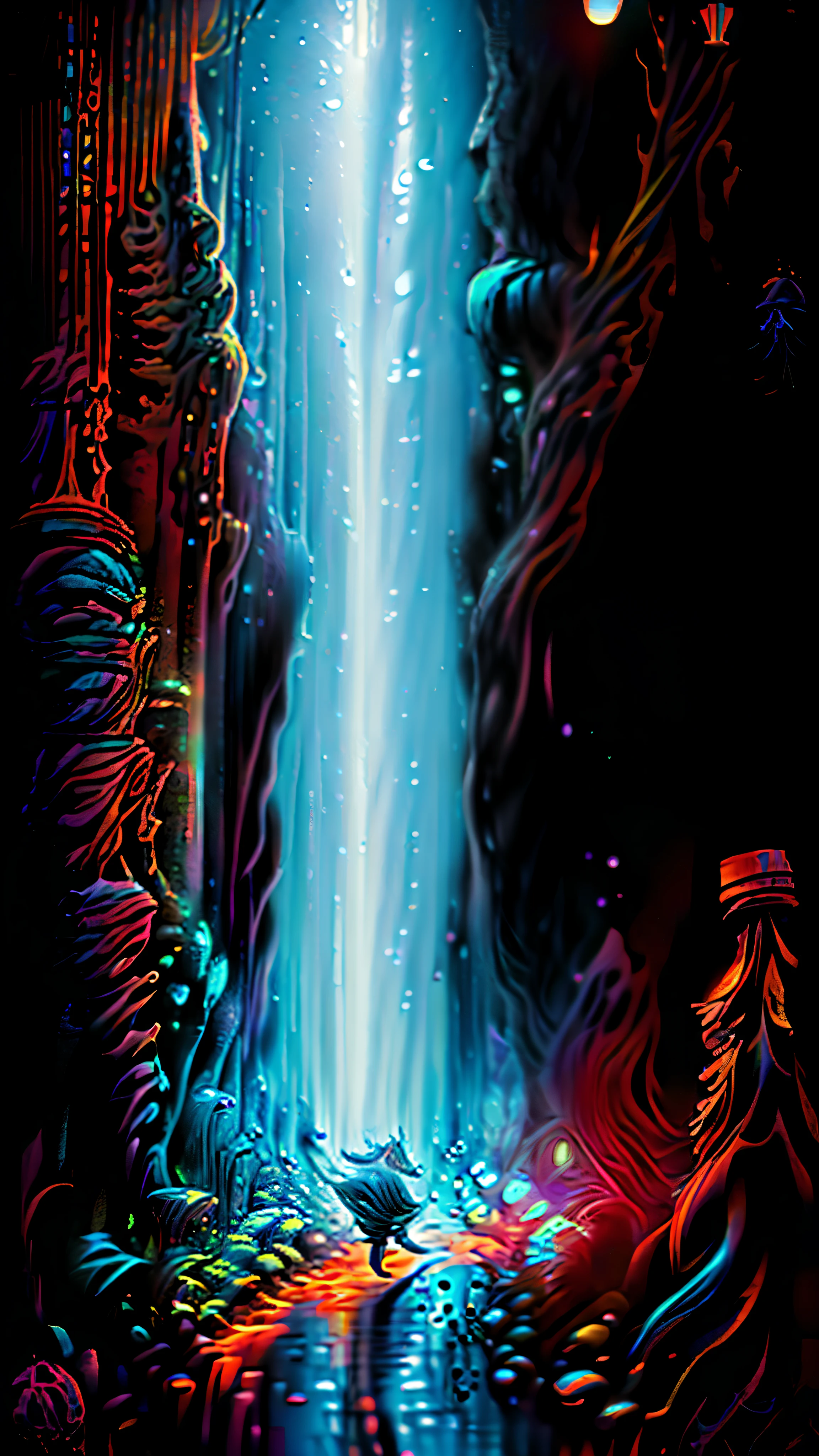 A thought-provoking optical illusion art piece created by Brandon Woelfel and Alex Grey (1.07), showcasing dreamlike elements, highly detailed and intricate, rendered in digital painting with a cinematic lighting setup. The image boasts intense, sharp focus and dramatic lighting, bringing out every minute detail in the best quality and hyper-detailed manner, resulting in an 8k resolution masterpiece that leaves one pondering the surreal beauty of the depicted scene.