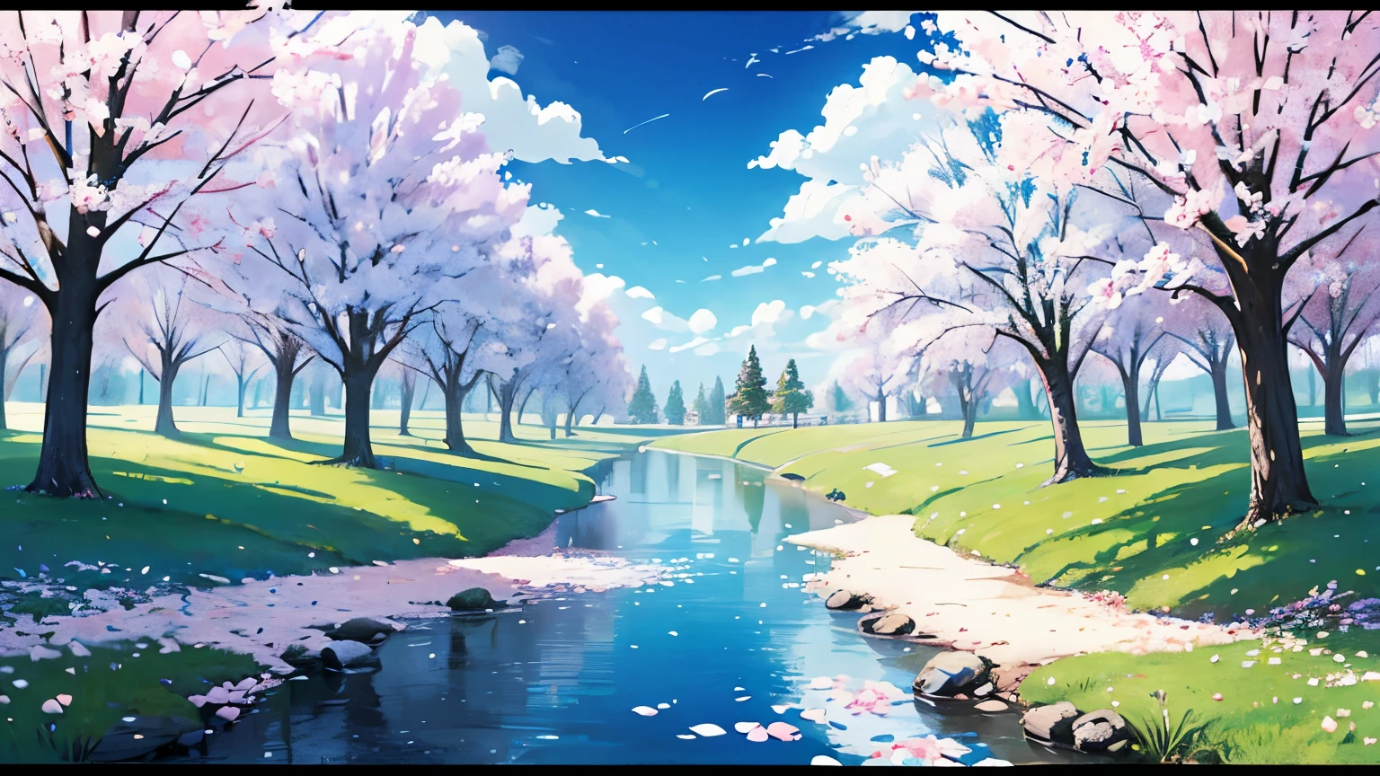 It&#39;s spring，whole of life，spring landscape，two dimensional poster