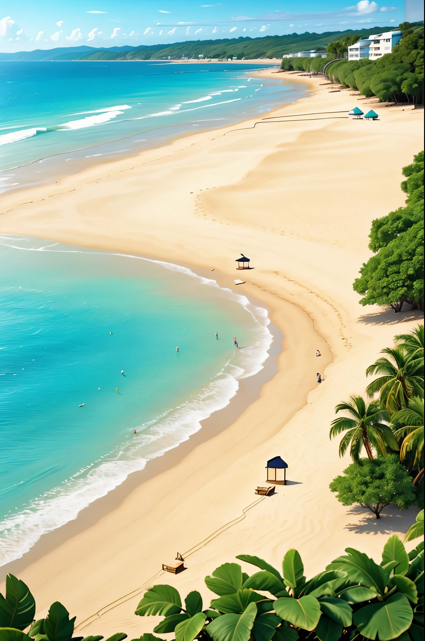 Create an empty beach