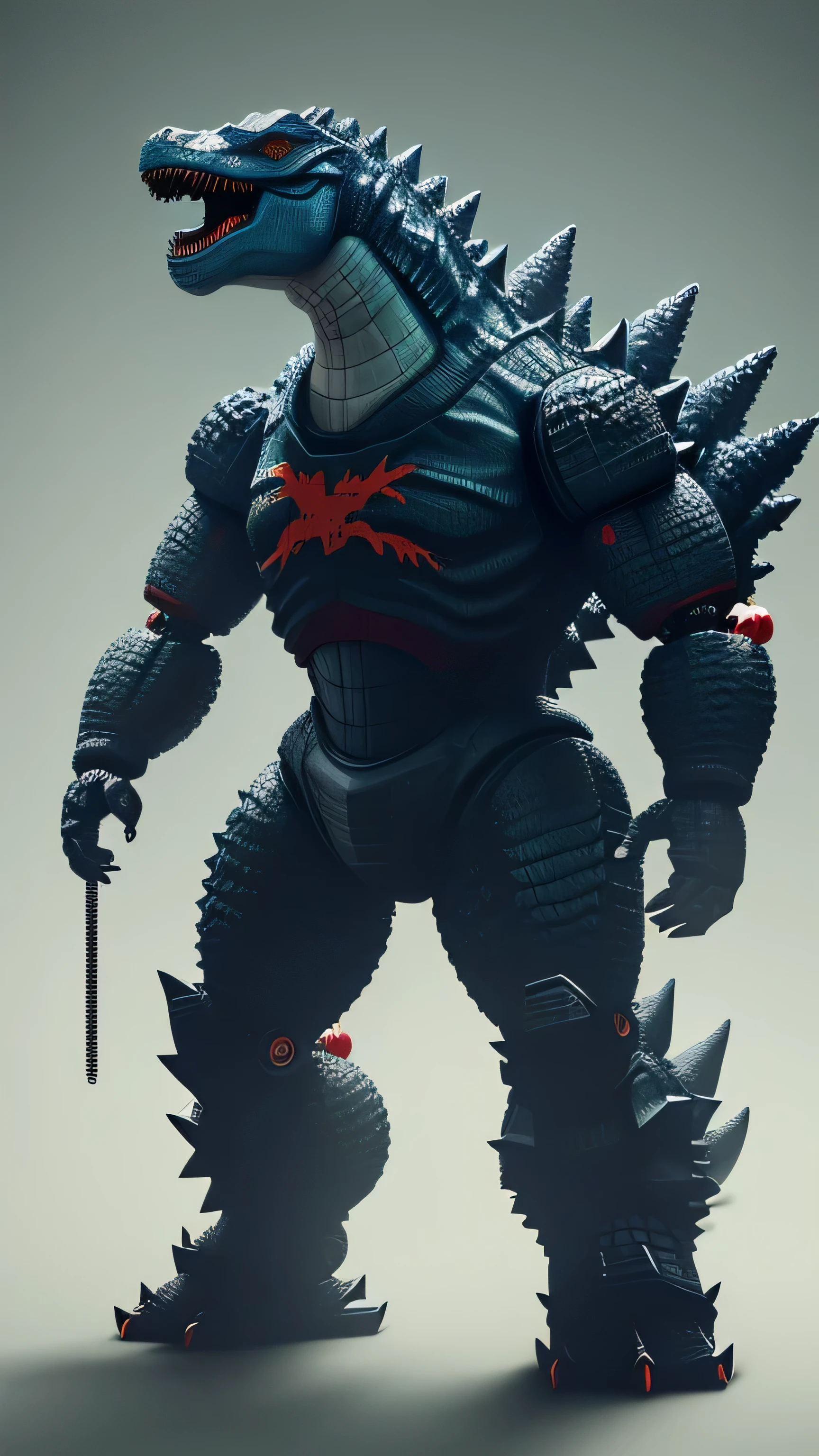 toy, toy Godzilla, toy robot, 8k