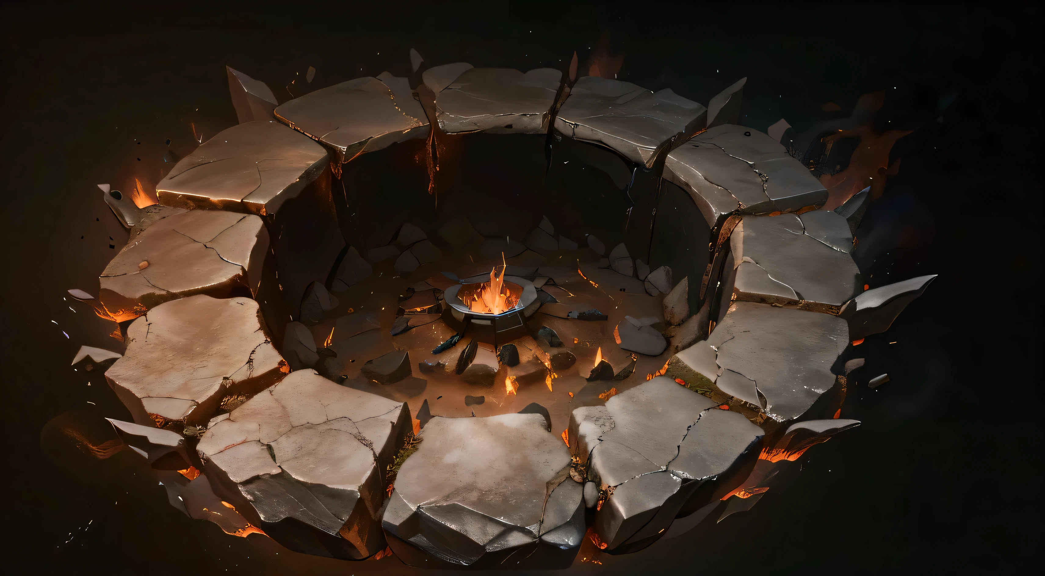 ground,The formation of stones,Fire burning inside,Flowing magma, Portal to the Lost Flame Realm, flame stones are scattered, Ground formation background, fire element, Research the Hell Rift Portal, Dota 2 concept art, artifact dota2, fire power flames spinning, fire dragon,Holy Fire Spell Art, Dark concept art,Rich details,HD,4k