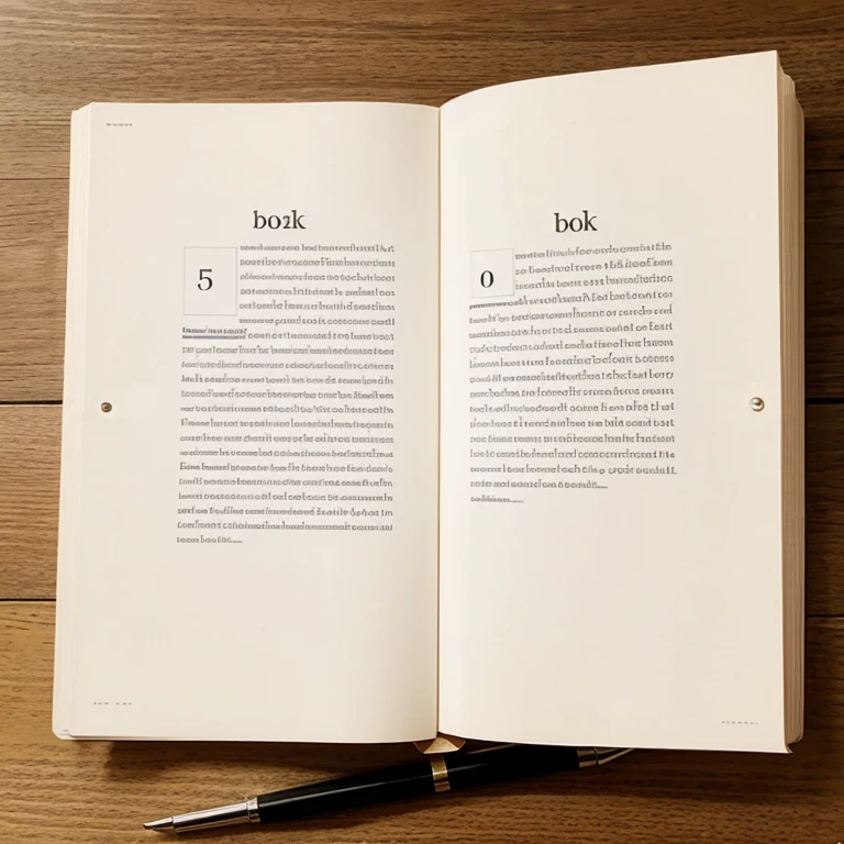A blank book page