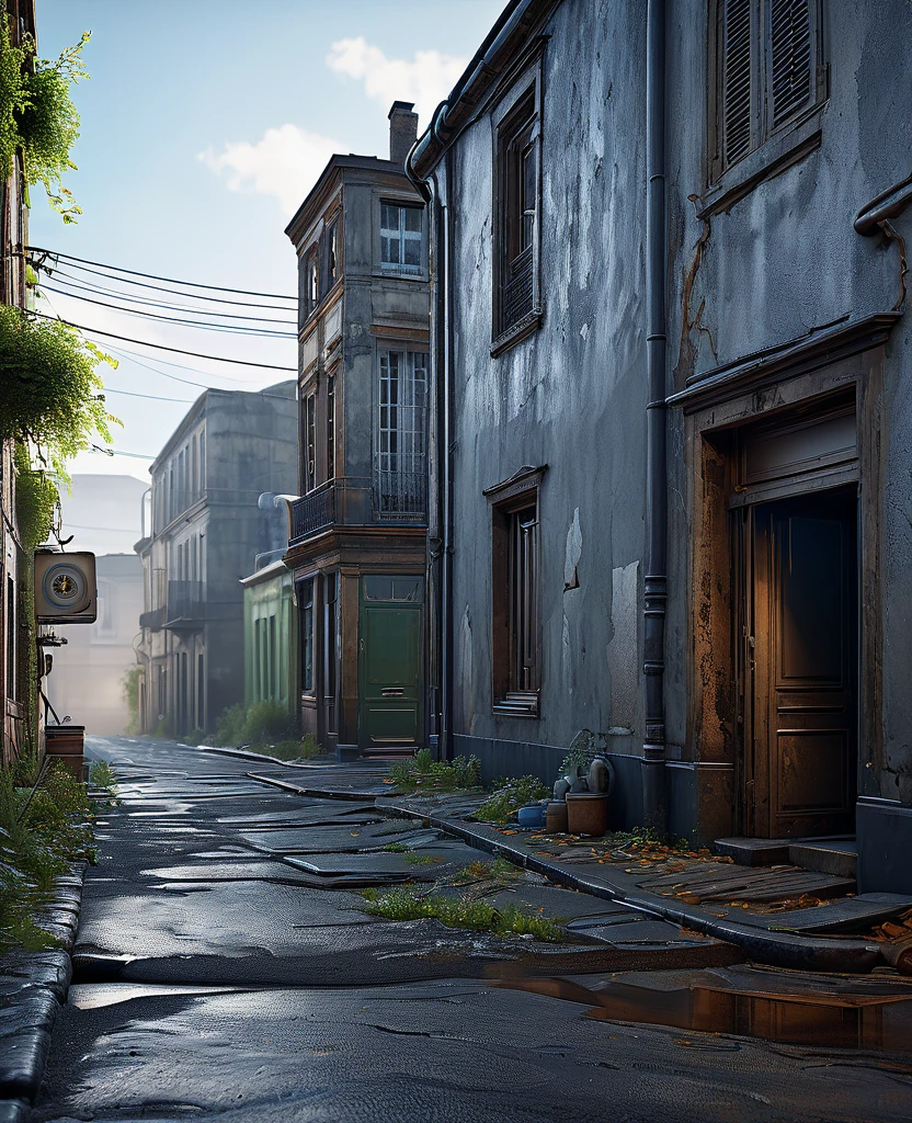 une androïde, debout, marche, en mesurant la température, la pression, the light, humidity, sur une planète étrangère, in an abandoned town, photorealistic realism, chef-d'photorealistic work, realism, realism, photorealistic realism, High contrast, photorealistic digital art trends in Artstation 8k HD detailed realistic, detailed, super detailed, realistic, armature, best quality, super high resolution, (realism: 1.4),, high resolution, detailed, Photo brute, Pointu, par Lee Jeffries Nikon D850 film stock photographie 4 Kodak Portra 400 appareil photo F1.6 lentilles Couleurs riches Textures réalistes ultra-réalistes Éclairage spectaculaire UnrealEngine ArtStation CineStill 800 tendance, Photo brute 8K, best quality,